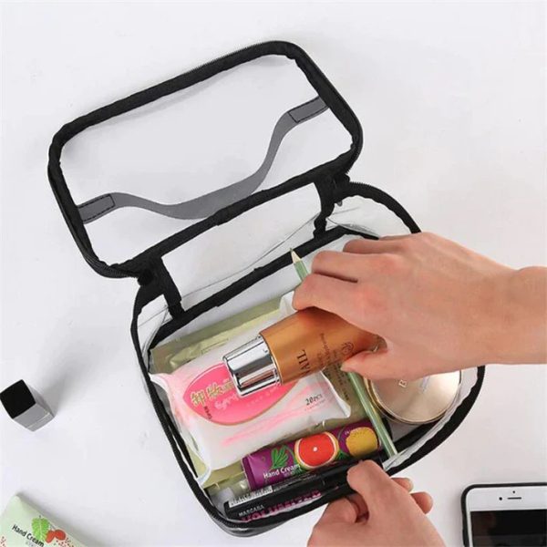 Clear Travel Makeup Bag – Waterproof, Portable, And Stylish Organizer For Cosmetics