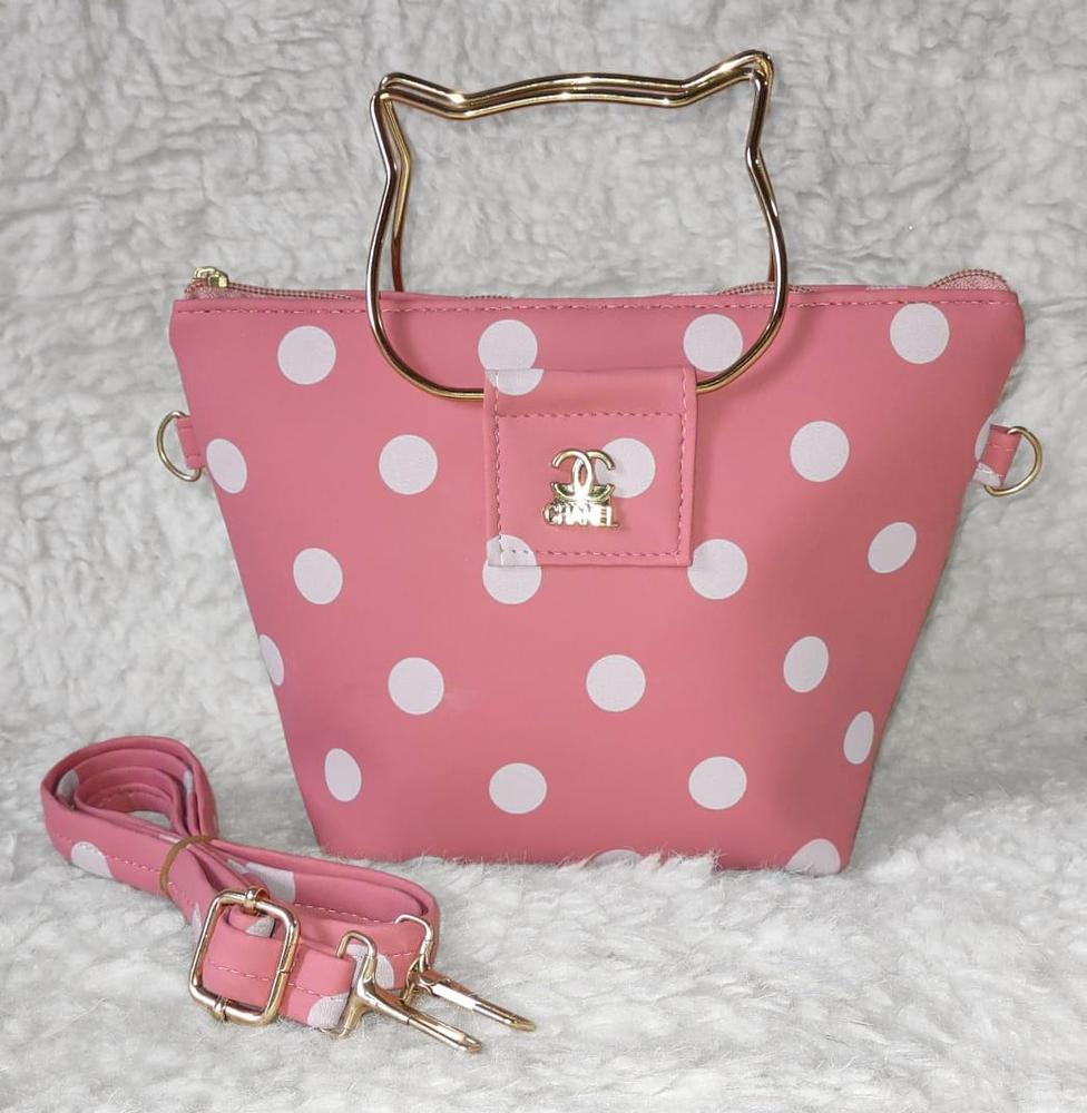 Women's plain leather shoulder bag