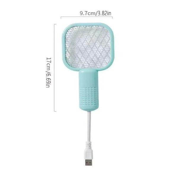 Mini Usb Electric Mosquito Racket, Rechargeable Mosquito Swatter Uv Light Sharp Sparking