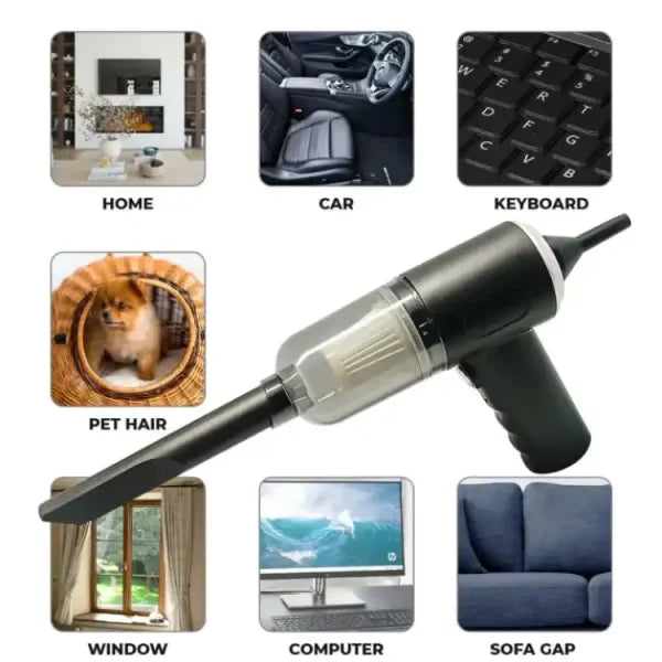 3 In 1 Portable Vacuum Cleaner Wireless Hand-held Cleaning For Car Home (as 228)
