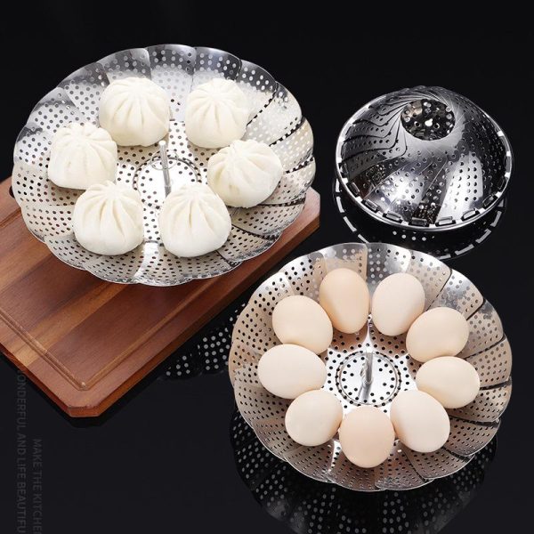 Stainless Steel Folding Steamer Tray Steam Rack
