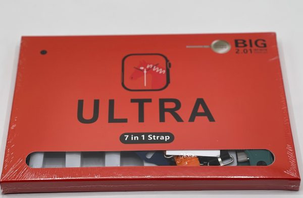 7-in-1 Ultra Smart Watch – Advanced Multi-feature Fitness Tracker With Bluetooth Calling, Random Color Straps – Smartwatch With 6 Silicone Stripes And 1 Metal Strip