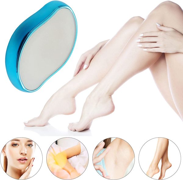 Bleame Crystal Hair Eraser – Painless Exfoliation Hair Removal Tool For Arms Legs Back – Apply To Any Part Of The Body – China (random Color)without Box
