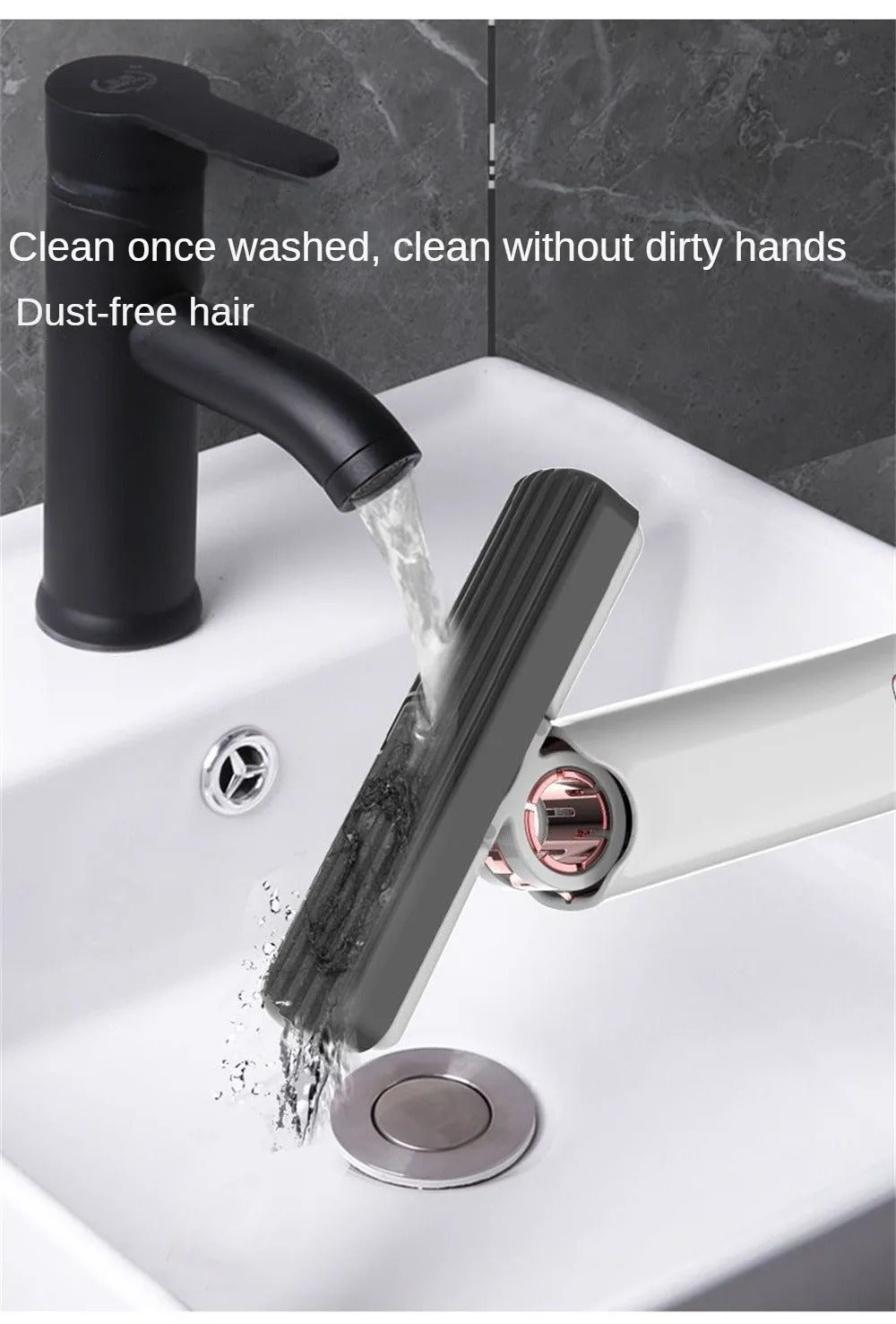 Mini Squeeze Mop Portable Cleaning Mop Desk Cleaner Window Glass Sponge Cleaner Wear-resistant Household Cleaning Tools