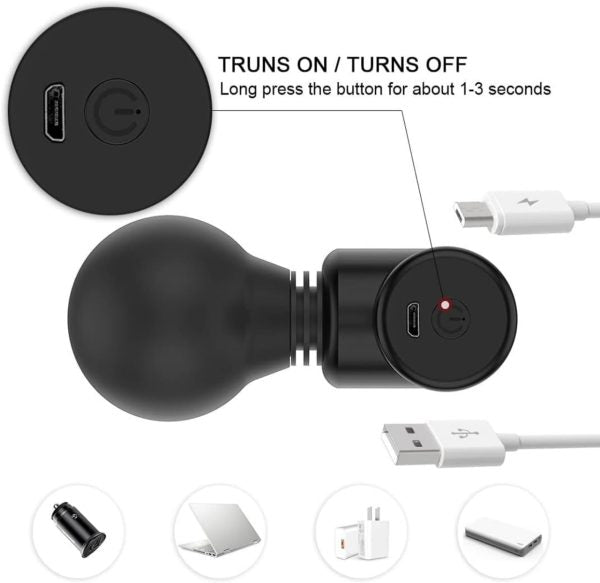 Blueide Mini Rechargeable Fascial Gun Deep Muscle Massager | Mini Massage Machine (random Color)