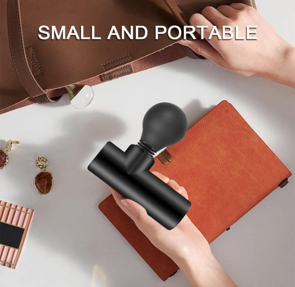 Blueide Mini Rechargeable Fascial Gun Deep Muscle Massager | Mini Massage Machine (random Color)