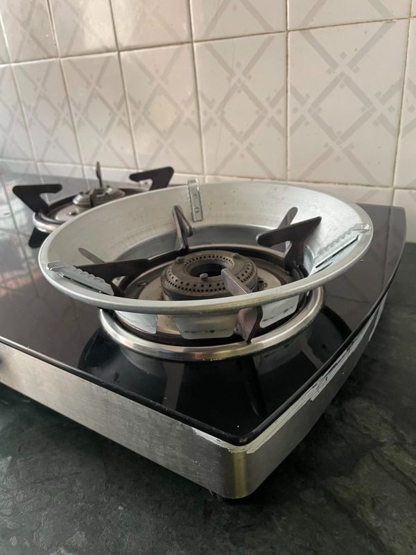 Briout Gas Saver Burner Stand,windproof Energy Saving(silver Color)