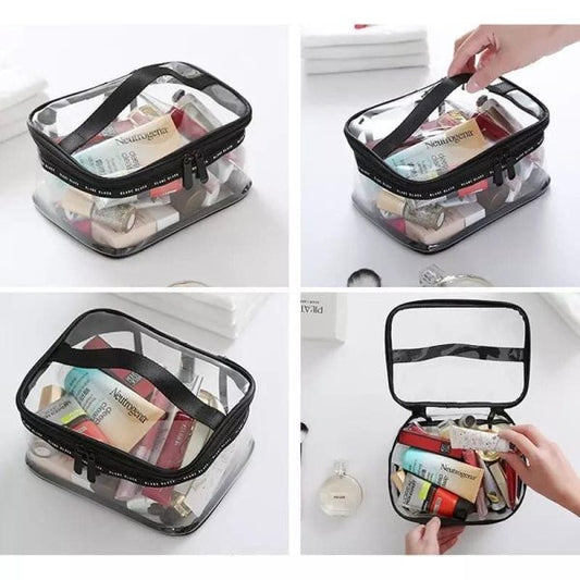 Clear Travel Makeup Bag – Waterproof, Portable, And Stylish Organizer For Cosmetics