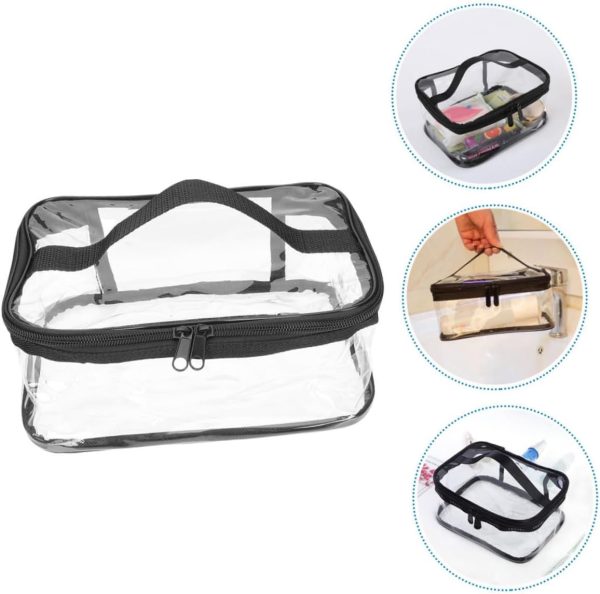 Clear Travel Makeup Bag – Waterproof, Portable, And Stylish Organizer For Cosmetics
