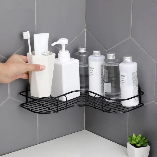 Metal Corner Rack For Bathroom & Kitchen | Bathroom Metal Shelf Organizer