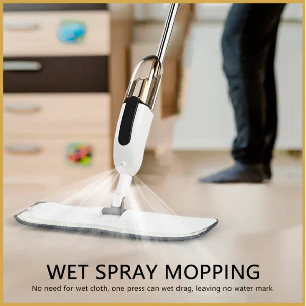 Microfiber Water Spray Mop For House Cleaning 360 Degree Spin Mop