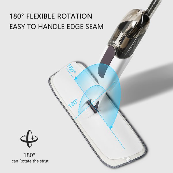 Microfiber Water Spray Mop For House Cleaning 360 Degree Spin Mop