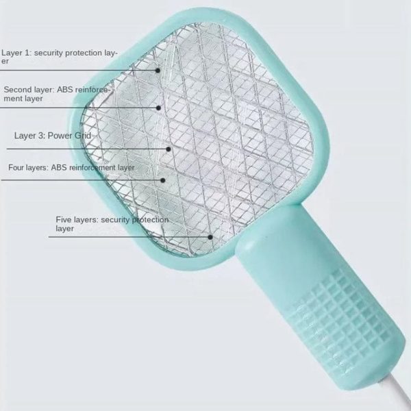 Mini Usb Electric Mosquito Racket, Rechargeable Mosquito Swatter Uv Light Sharp Sparking