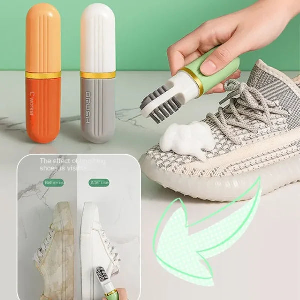 Multifunction Travel Portable Liquid Spray, 2-sided Rubber Polish Eraser With Soft Bristle Brush