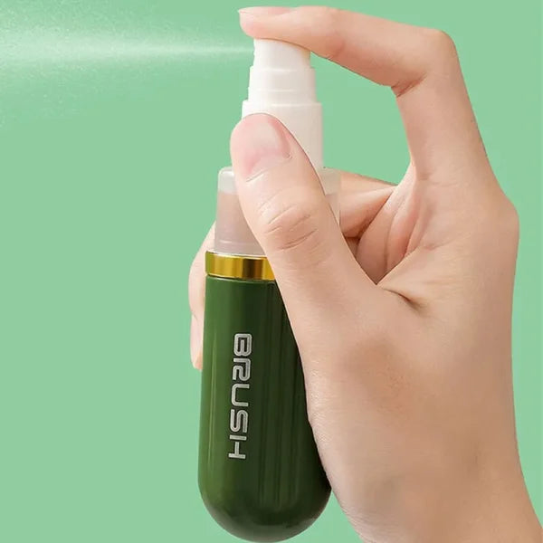 Multifunction Travel Portable Liquid Spray, 2-sided Rubber Polish Eraser With Soft Bristle Brush