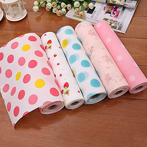 Non Slip Kitchen Printing Antibacterial Cabinet Plastic Foam Household Sheets(45×200)