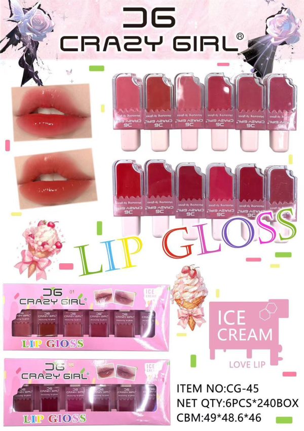 Pack Of 06 – Crazy Girl Ice Cream Matte Lipgloss