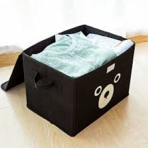Cartoon Storage Box – Multipurpose Foldable Cube Storage Bin For Kids (random Color)