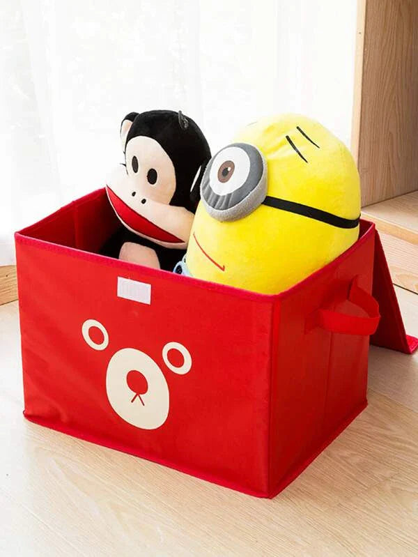 Cartoon Storage Box – Multipurpose Foldable Cube Storage Bin For Kids (random Color)