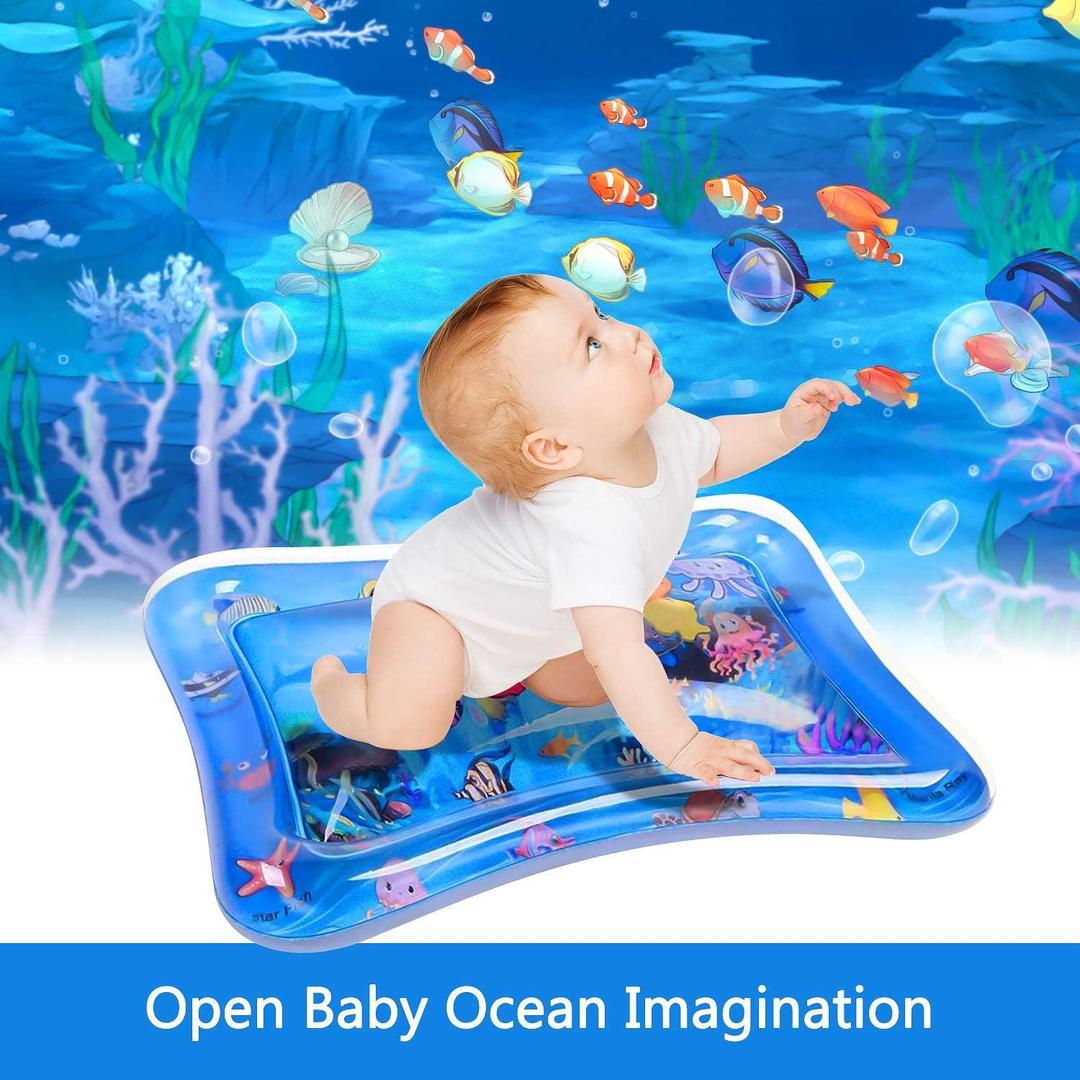 Inflatable Baby Water Play Mat - Tummy Time Toy for Infants