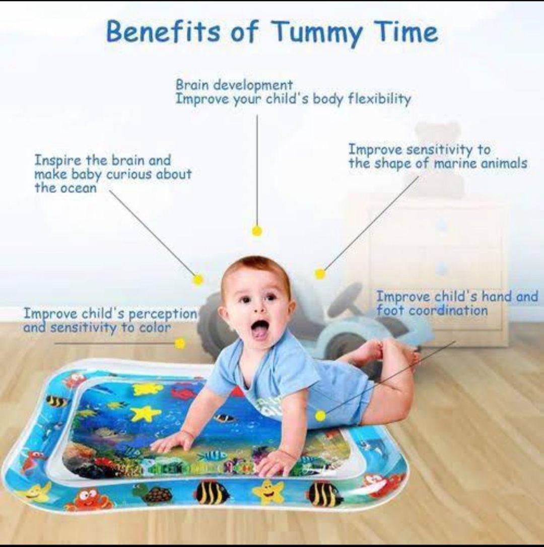 Inflatable Baby Water Play Mat - Tummy Time Toy for Infants