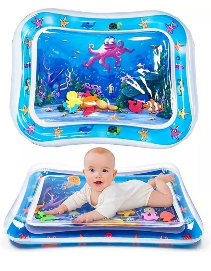 Inflatable Baby Water Play Mat - Tummy Time Toy for Infants
