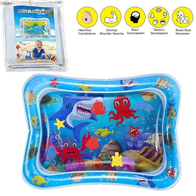 Inflatable Baby Water Play Mat - Tummy Time Toy for Infants