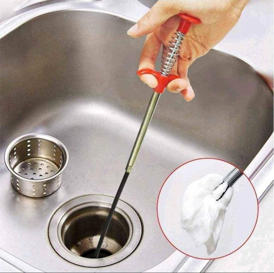 Sink Cleaner Tool, Drain Auger kitchen ,sink, Toilet, Drain Sticks, Sink Tool (90 Cm)