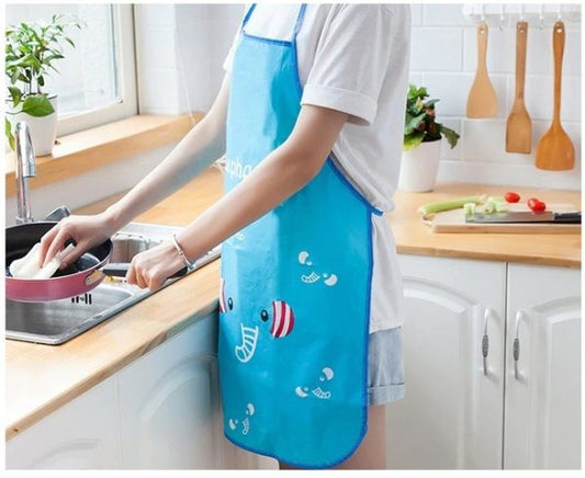 Waterproof Cartoon Kitchen Cooking Apron – Beautiful Funky Color Apron